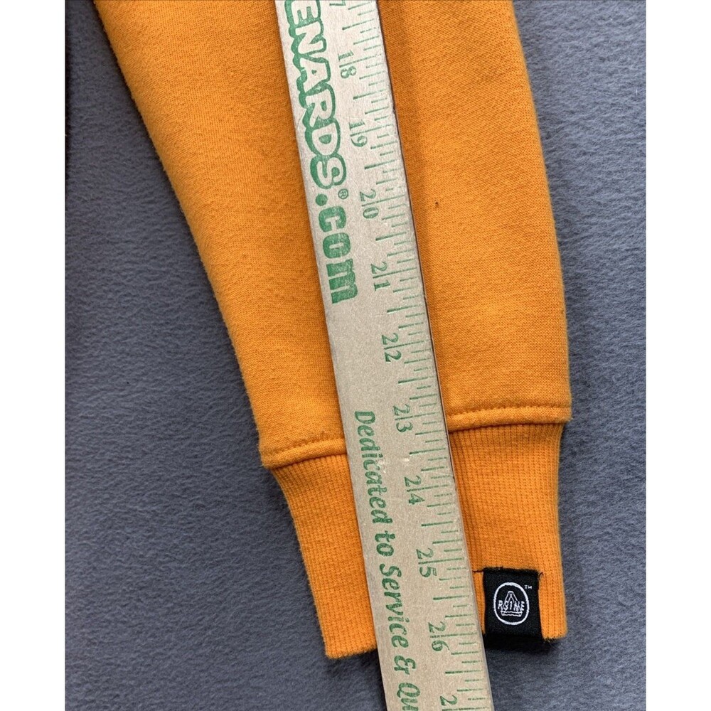 RSINE Mens Lost Soul Embroidered Sweatsuit Outfit Jogging Set Orange Large - Picture 12 of 16